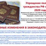 На фото описание, как по упрощенной схеме получить российское гражданство.